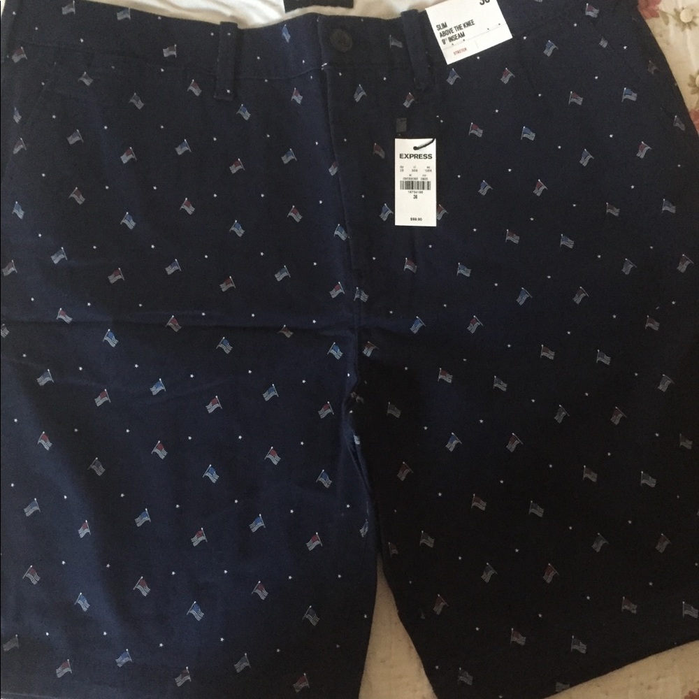 American flag casual shorts